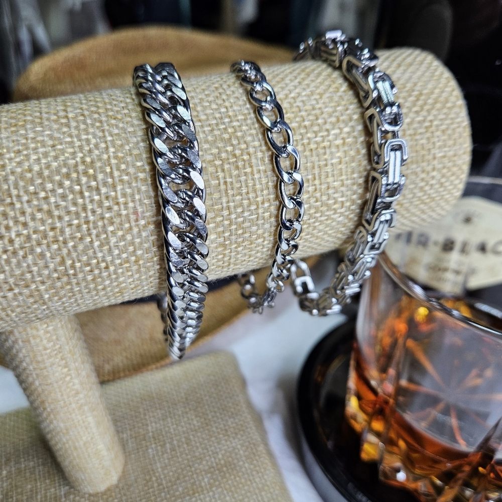 ❤️‍🔥Mens set stainless steel bracelets